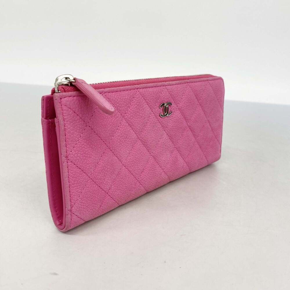CHANEL Pink Caviar Leather Wallet - Picture 2 of 7